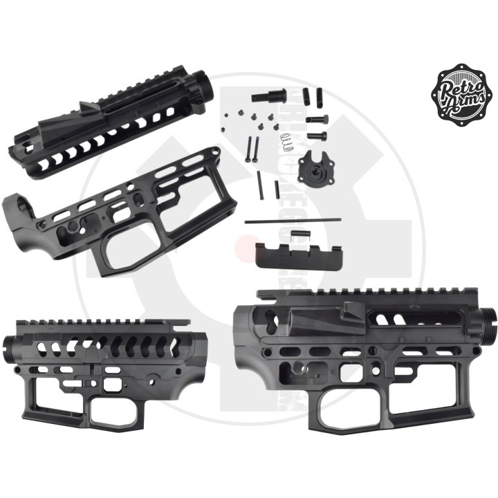 RETROARMS CNC RECEIVER SKELETONIZED TYPE C FOR M4