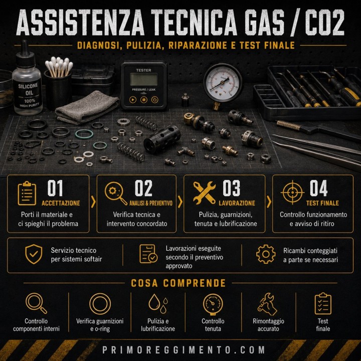 Revisione completa pistola Gas / Co2