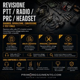 Revisione PTT / Radio / PRC / Headset