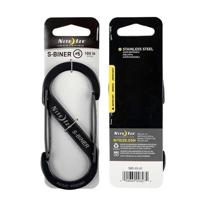 S-Biner Steel -5 Black (Nite Ize)