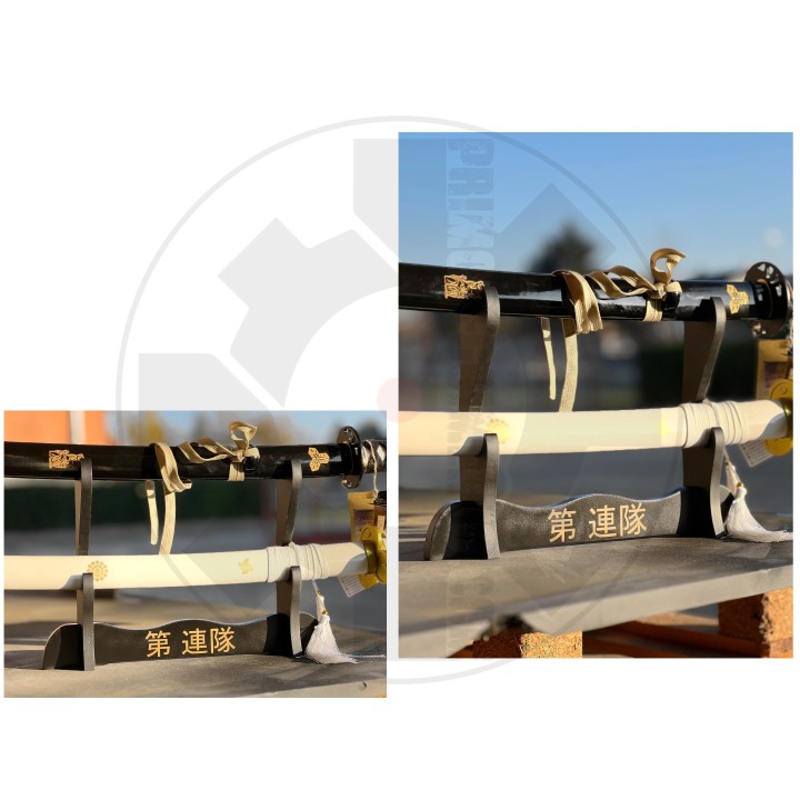 Espositore per 2 katane da tavolo