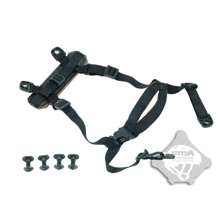 MICH Helmet Retention System H-Nape - Black
