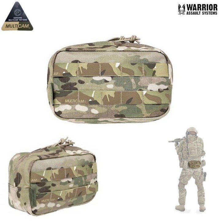Horizontal Utility Pouch Zipped Multicam
