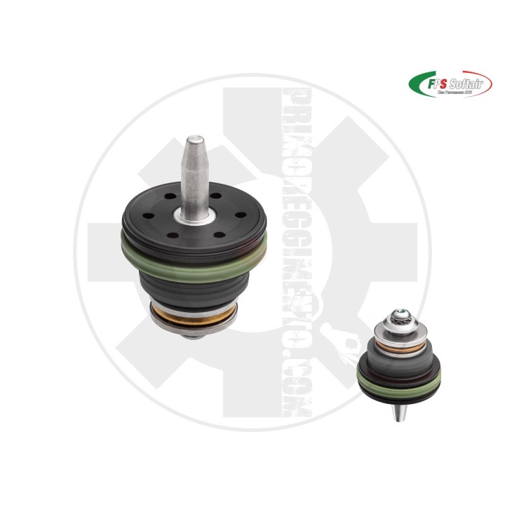Testa pistone AIR BRAKE cuscinettata in POM con regolazione angolo aggancio