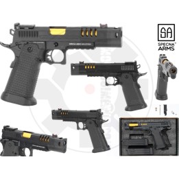 Hi-Capa SA-VGP23 VAPOR GBB Pistol - Black and Gold