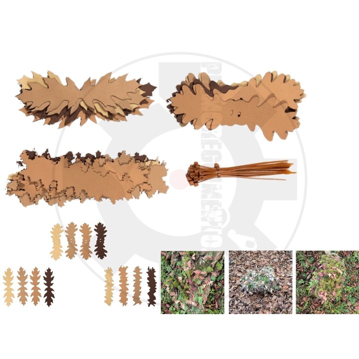 Foglie mimetiche 3D SilkLeaf – 25 pezzi
