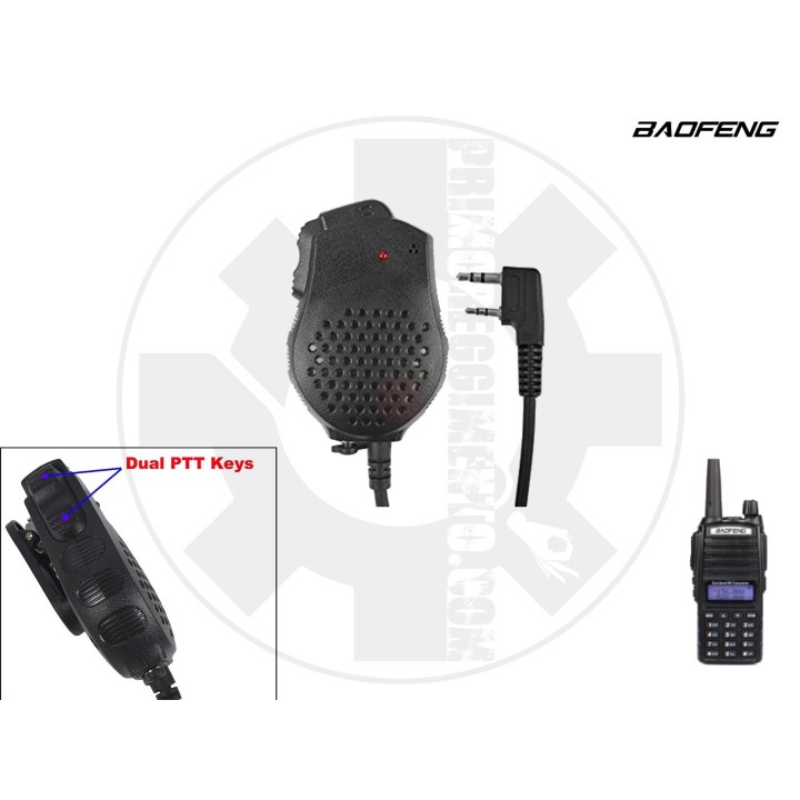 Microfono altoparlante Dual PTT UV-82 – Baofeng