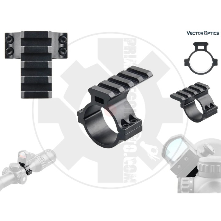 30mm / 25mm to weaver adapter