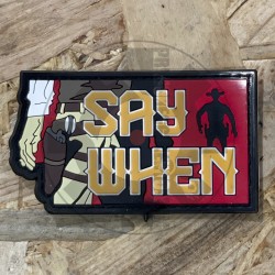 Say when patch