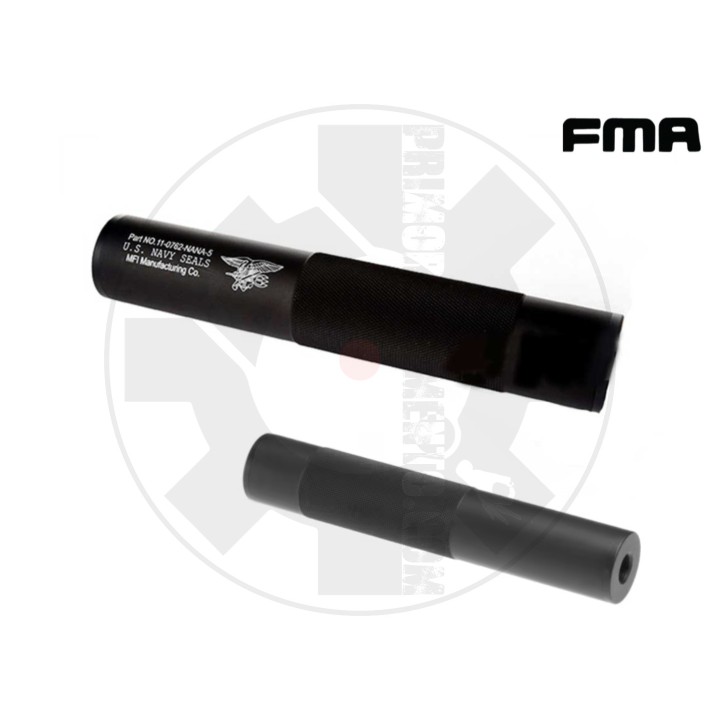 FMA 198x35 NavySeal Silencer (14mm CW,CCW) Black