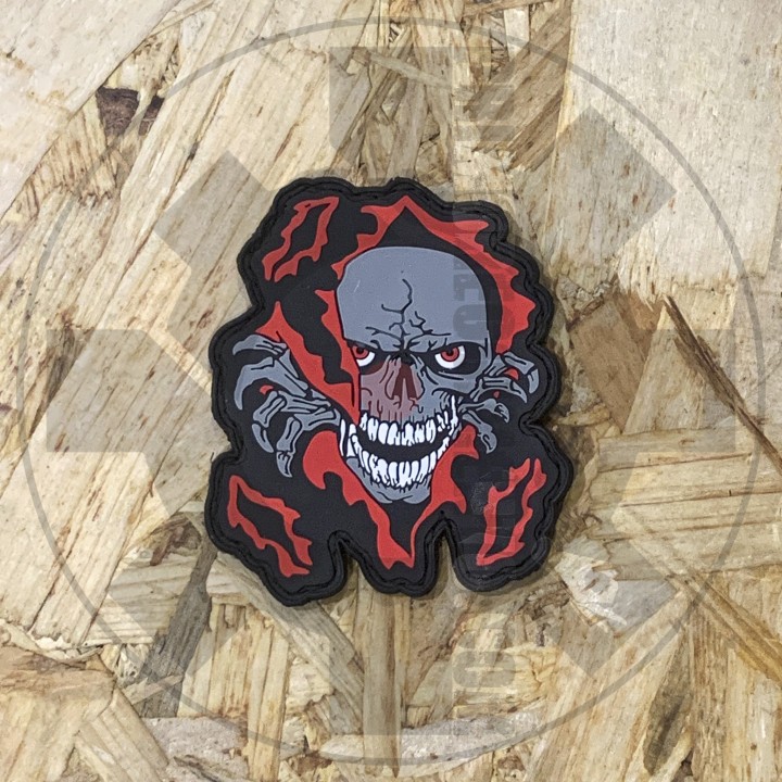 Fire skull Patch