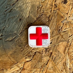 Red cross white/red - patch
