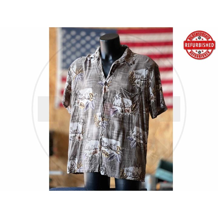 Camicia hawaiana palme beige XL USATO
