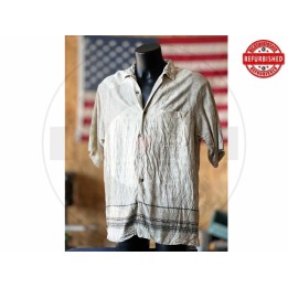 Camicia hawaiana beige M USATO