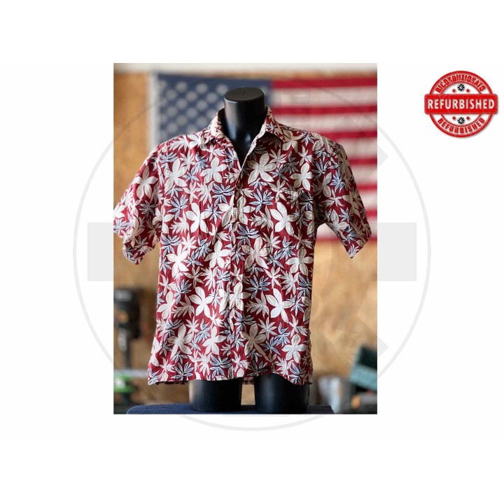 Camicia hawaiana floreale rossa L USATO