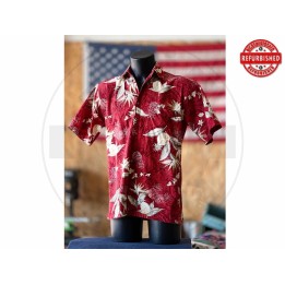 Camicia hawaiana ananas rossa S USATO