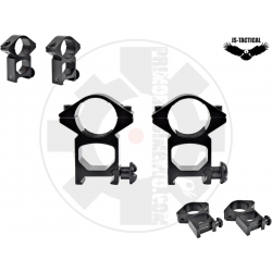 Kit anelli alti 25mm weaver...