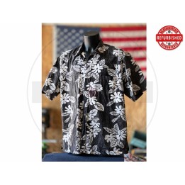 Camicia hawaiana floreale nera 2XL USATO