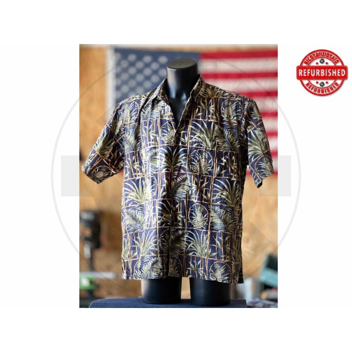 Camicia hawaiana ananas blu Cooke Street L USATO