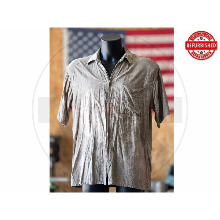 Camicia hawaiana beige taupe L USATO