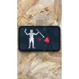 Black beard PVC Patch