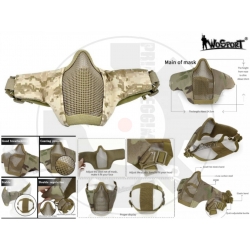 Maschera a rete imbottita AOR1