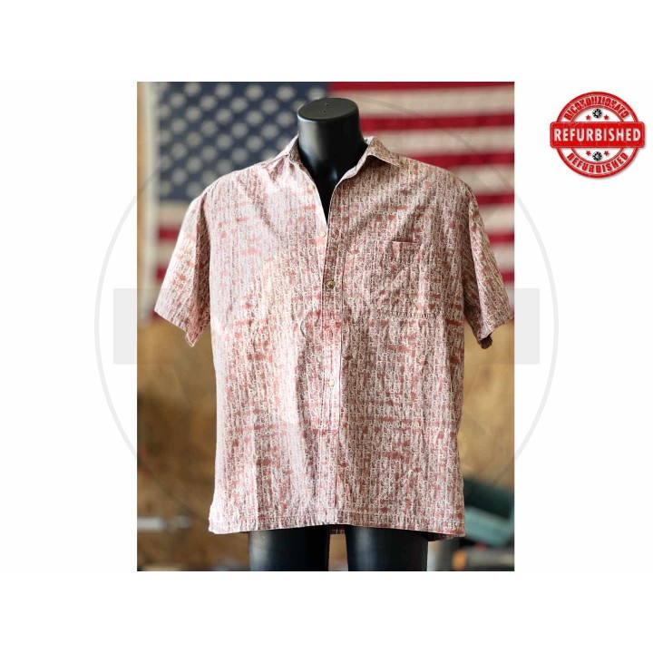 Camicia hawaiana geometrica rossa L USATO