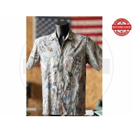 Camicia batik floreale Indonesia L USATO