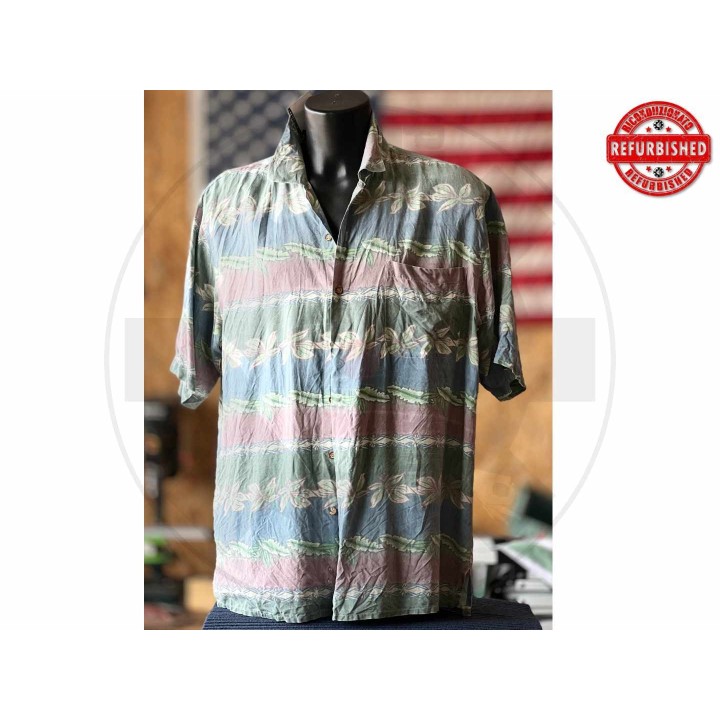 Camicia hawaiana seta pastello New York L USATO