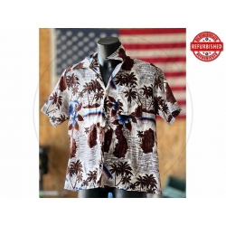 Camicia hawaiana palme e...