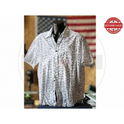 Camicia bianca astratta 3XL...