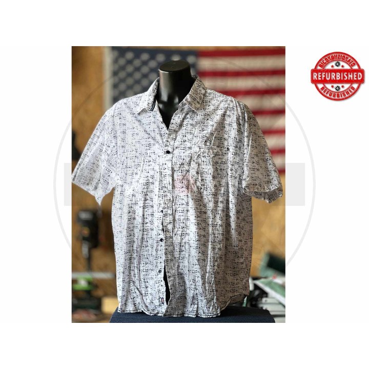 Camicia bianca astratta 3XL USATO