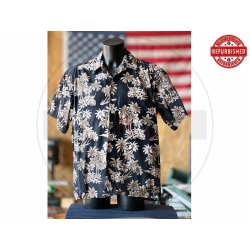 Camicia hawaiana palme nere...