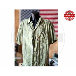 Camicia hawaiana floreale verde XXL USATO