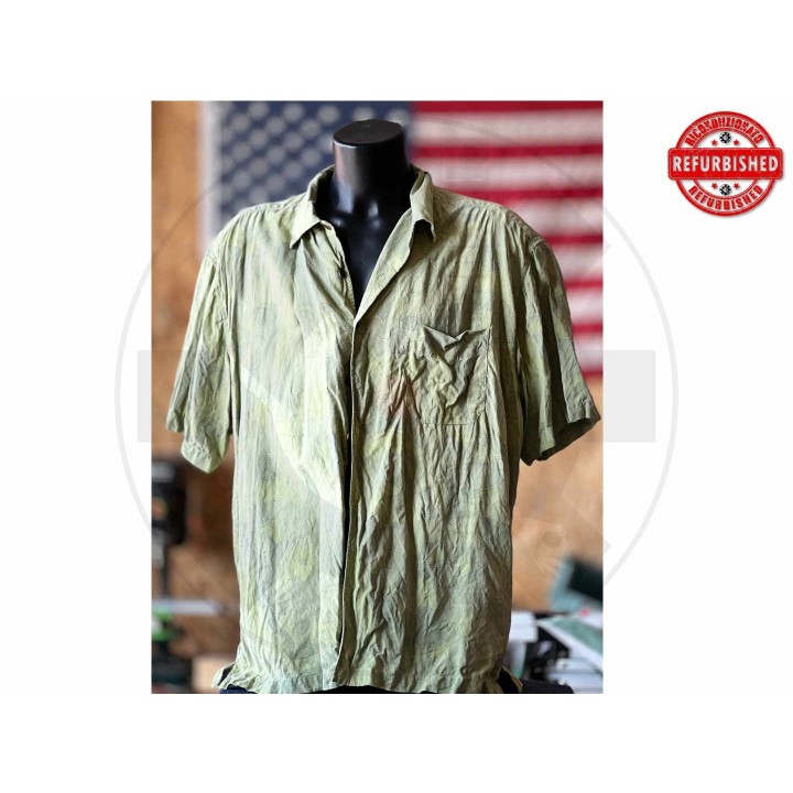 Camicia hawaiana floreale verde XXL USATO