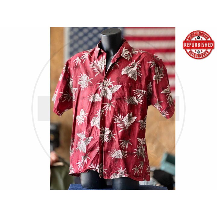 Camicia hawaiana rossa palme XL USATO