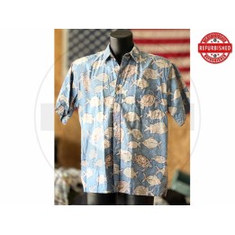 Camicia hawaiana pesci e tartarughe L USATO