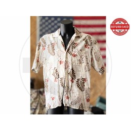 Camicia hawaiana foglie e fiori SUMMA L USATO