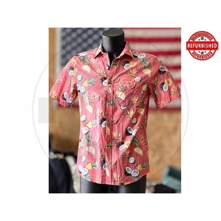 Camicia hawaiana agrumi tropicale S USATO