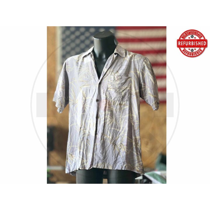 Camicia hawaiana seta lilla M USATO