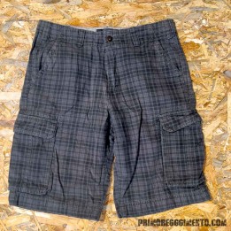 Bermuda Cargo Quadri Grigio/Tortora - 32 - Second Hand