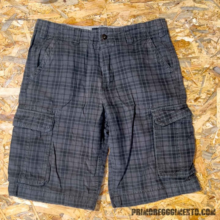 Bermuda Cargo Quadri Grigio/Tortora - 32 - Second Hand