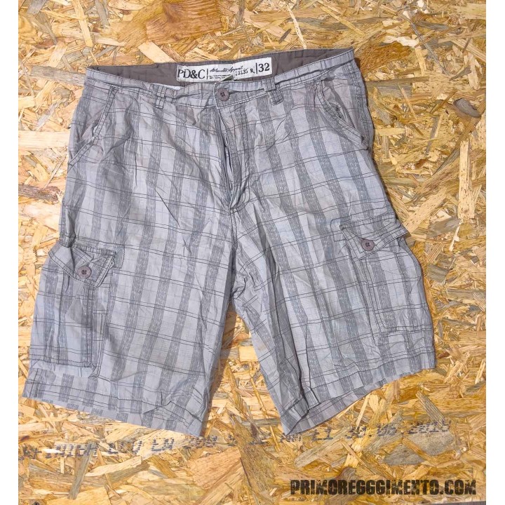 Bermuda Cargo Beige Quadri - 32 - Second Hand
