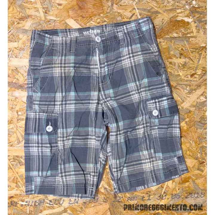 Bermuda Cargo Quadri Grigio - 30 - Second Hand