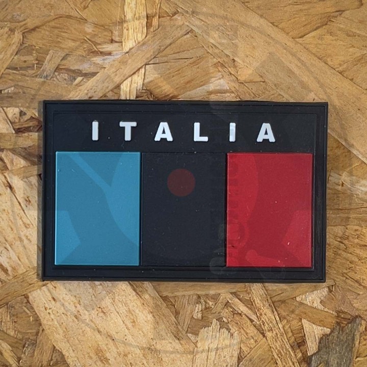 Flag Italia Low Profile Black - Patch