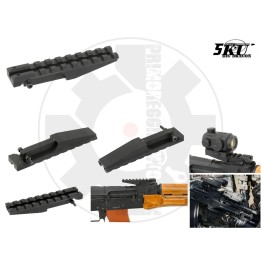AK REAR SIGHT RAIL FOR RED DOT OPTICS - BLACK