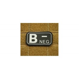 B NEG Rubber swat Bloodtype Patch