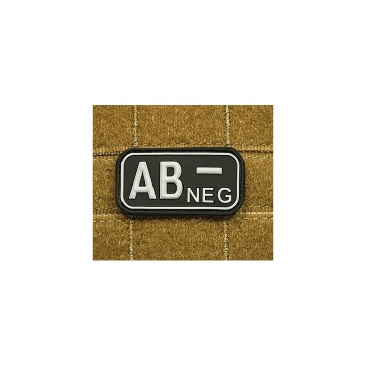 AB NEG Rubber swat Bloodtype Patch